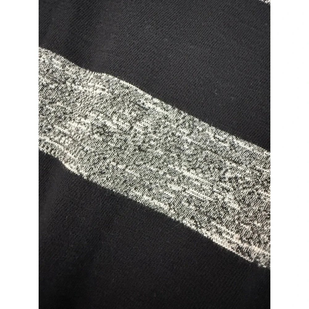 J.‎ CREW Black and Gray Striped Knit Shift Dress Cotton Womens Size XS